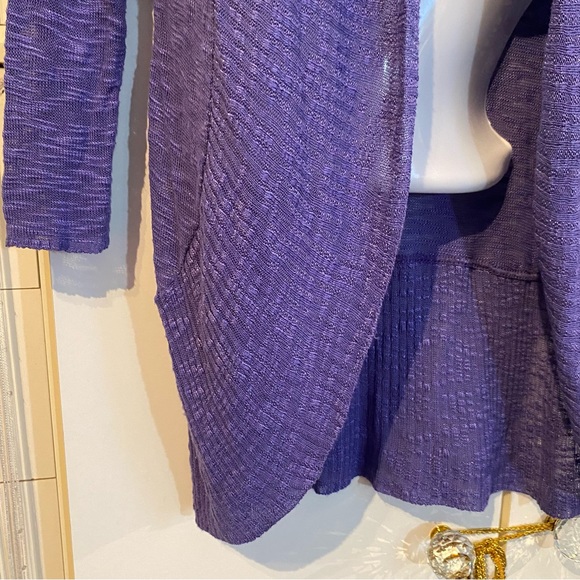 Seduction Purple Cardigan Shrug Size Small - Picture 8 of 13